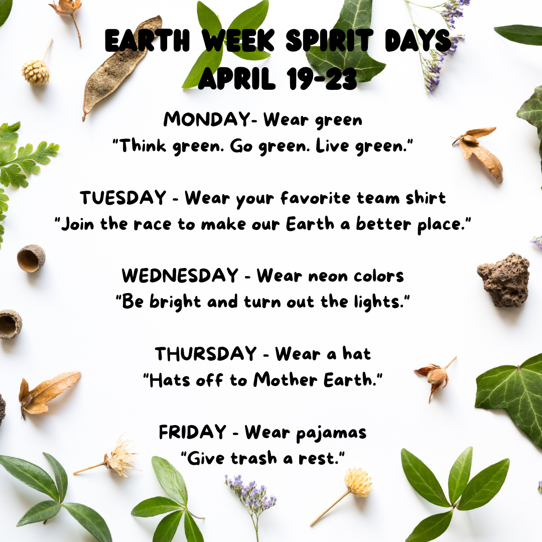 spirit week dress up days